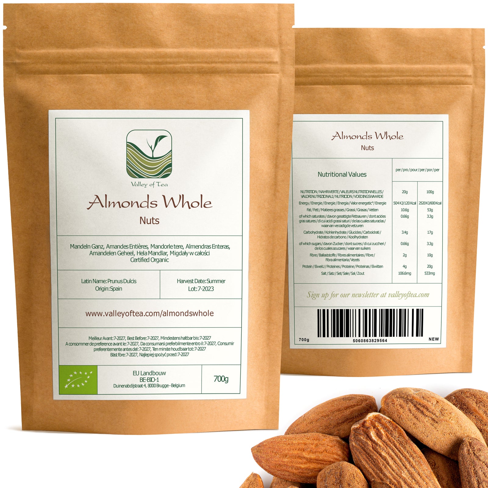 Almondswhole 700g