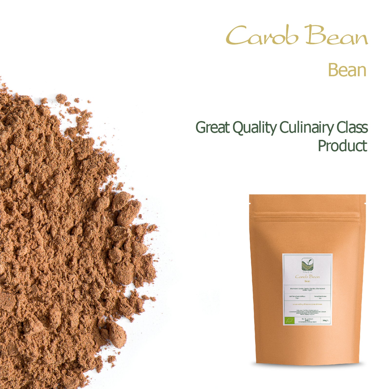 Carob Bean Nibs Raw 250g