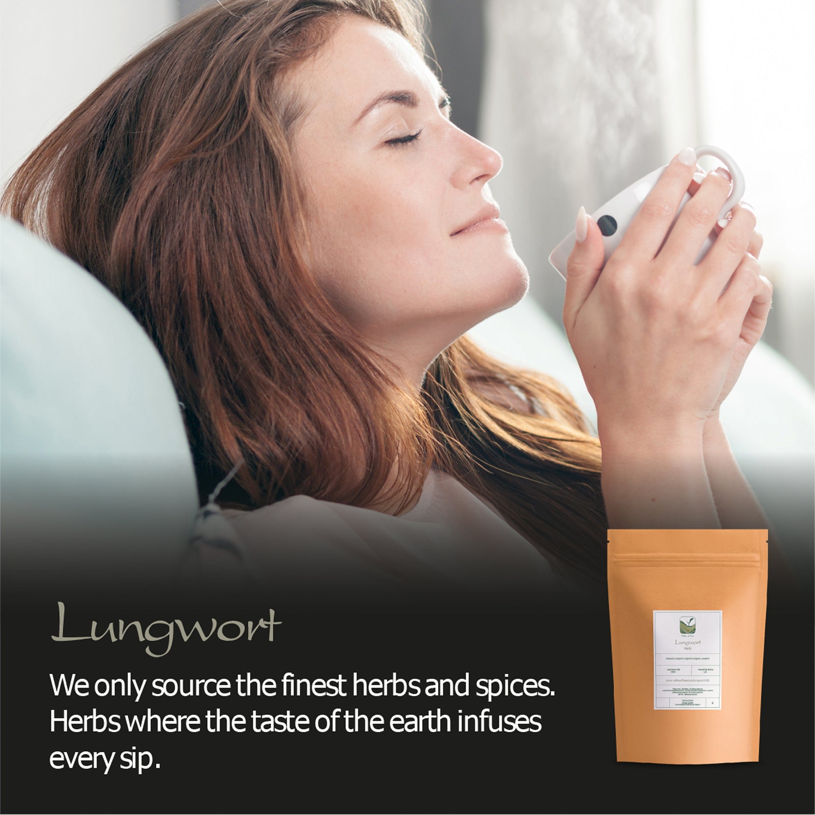 Lungwort Herb Organic Tea - Pulmonaria officinalis L 100g