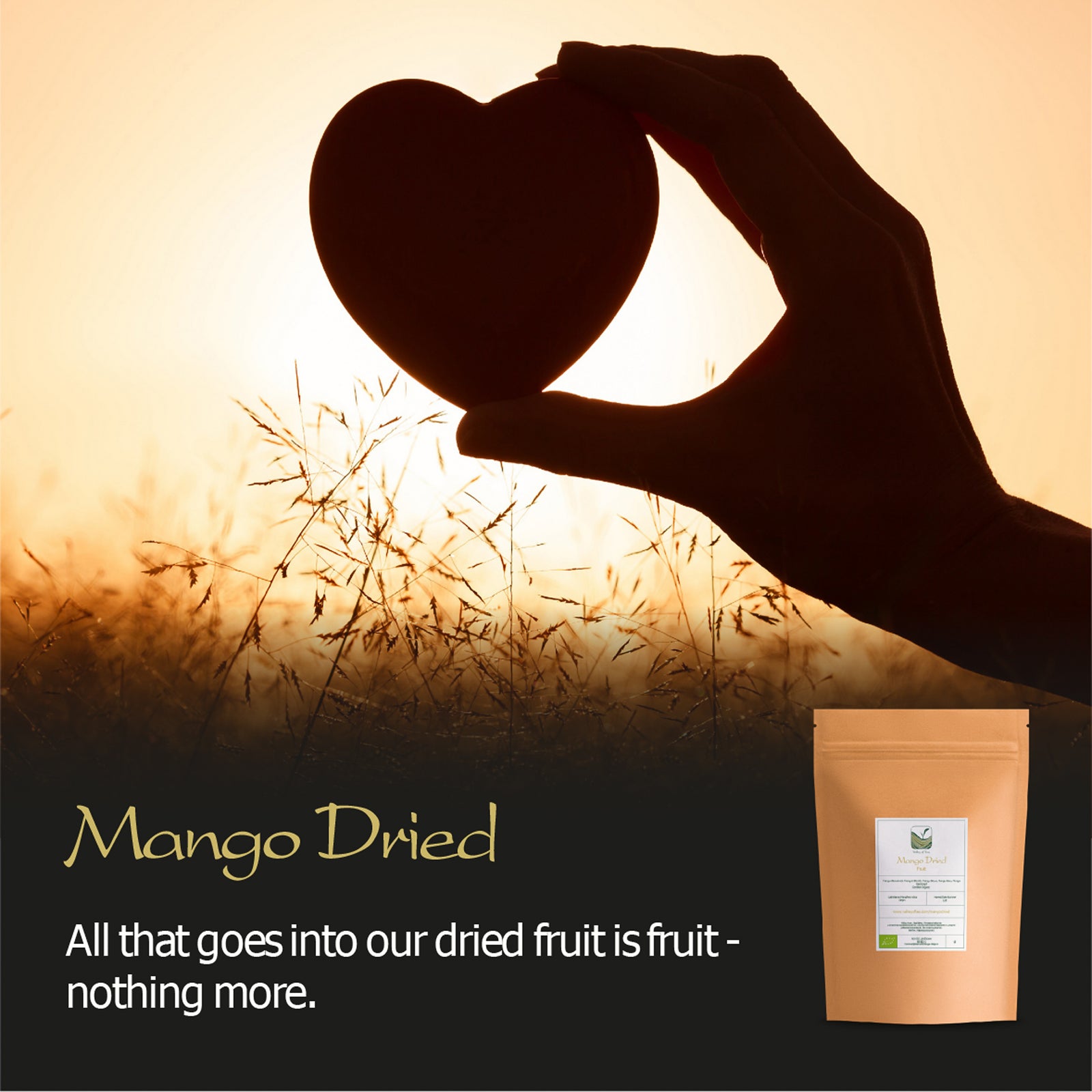 Mango Dried Organic Fruit Slices 250g